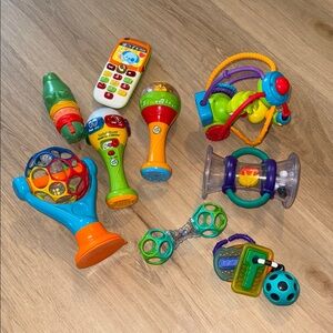 Colorful infant baby toddler Play learn Toy Set Lot of 9